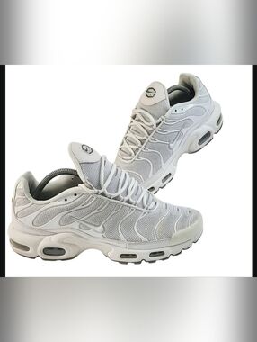 Nike Air Max Plus TN Tuned Triple White Black Cool Grey 604133 139 Mens sz 10.5